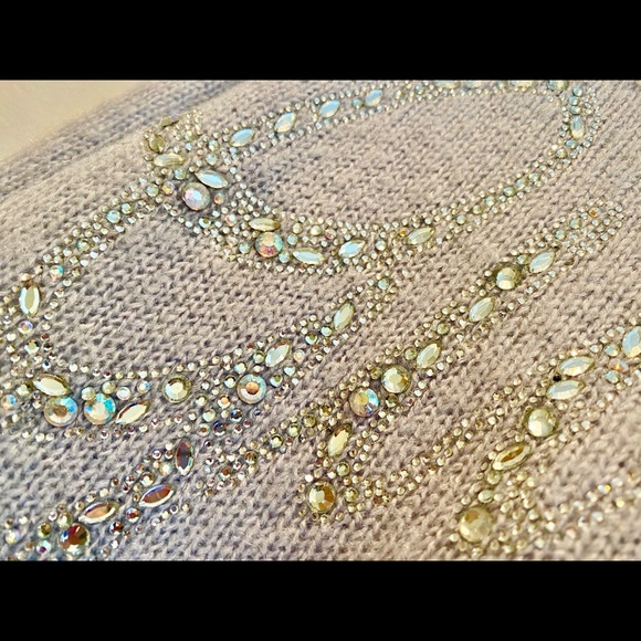 Guess RHINESTONE LOGO Winter Christmas Holidays SWEATER DRESS size 7 - Picture 5 of 11